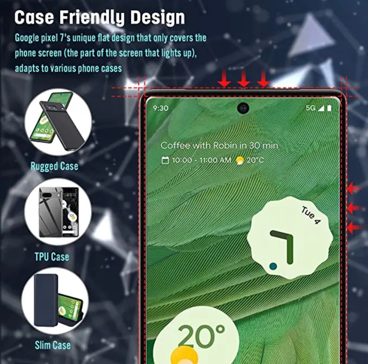 Yamizoo Branded Premium 9H Clear ShatterProof Glass Screen Protector- 3pcs for Google Pixel 7/7Pro - Super Savings Technologies Co.,LTD Yamizoo Branded Premium 9H Clear ShatterProof Glass Screen Protector- 3pcs for Google Pixel 7/7Pro - Super Savings Technologies Co.,LTD